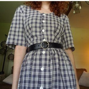 Vintage 50s Plaid Dress.